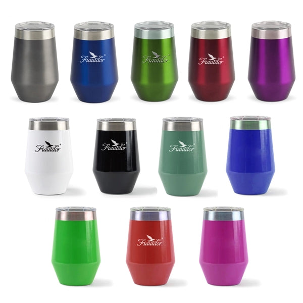 Vine Double Wall Stainless Wine Tumbler - 12 Oz.