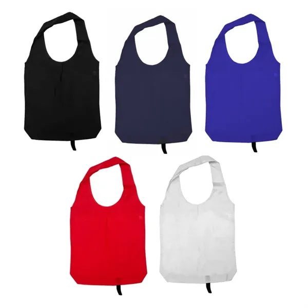 Foldable Nylon Grocery Tote Bag with Carry Handles
