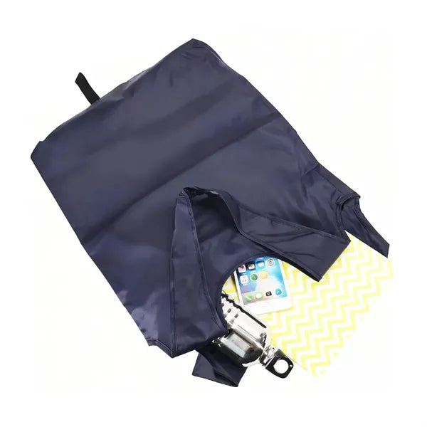 Foldable Nylon Grocery Tote Bag with Carry Handles