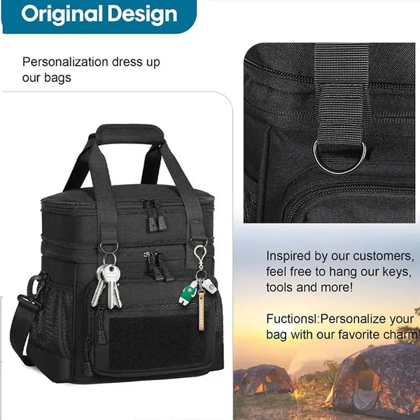 Double Deck Insulated Lunch Bag
