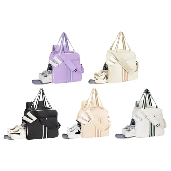 Large Sports Travel Duffel Bag with Shoe Compartment
