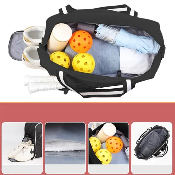 Large Sports Travel Duffel Bag with Shoe Compartment