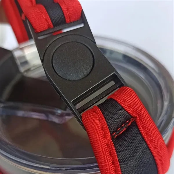30oz. Neoprene Tumbler Sleeve with Handle Strap