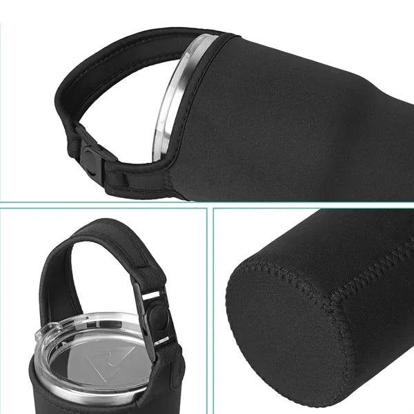 30oz. Neoprene Tumbler Sleeve with Handle Strap