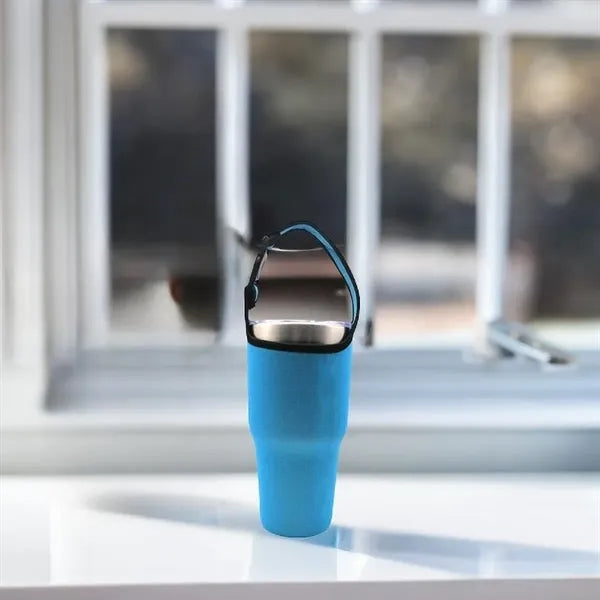 30oz. Neoprene Tumbler Sleeve with Handle Strap