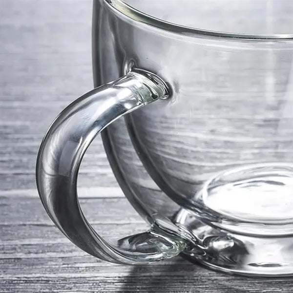 10oz. Double Wall Borosilicate Glass Coffee Mug