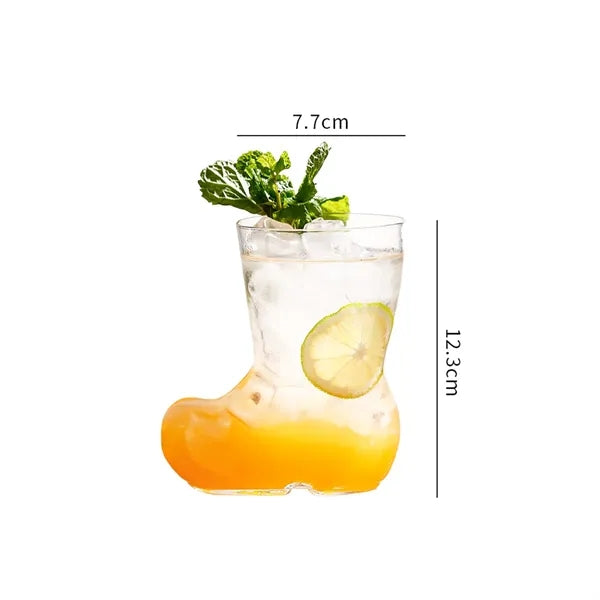 12oz. Boot Shaped Glass Cocktail Mug