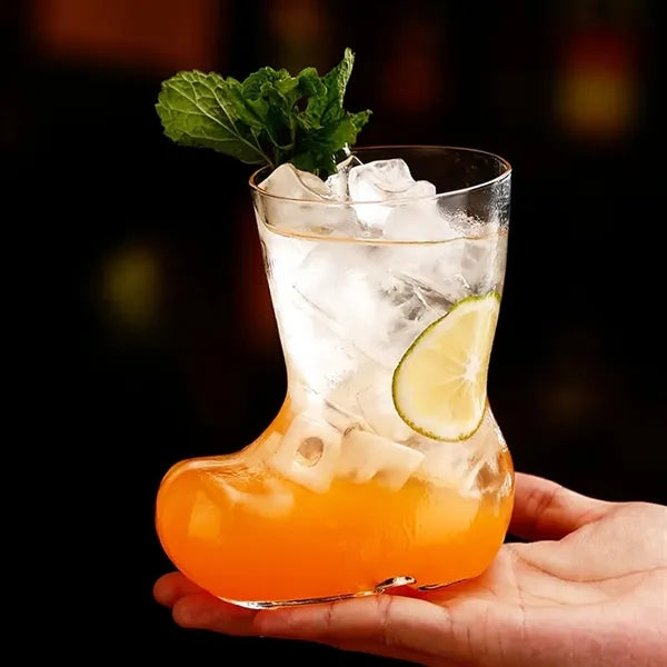 12oz. Boot Shaped Glass Cocktail Mug