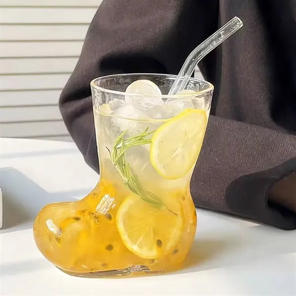 12oz. Boot Shaped Glass Cocktail Mug