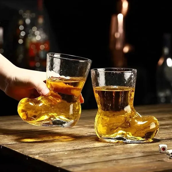 12oz. Boot Shaped Glass Cocktail Mug