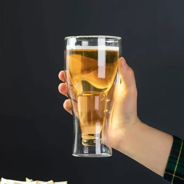 12oz. Double Wall Borosilicate Beer Glass