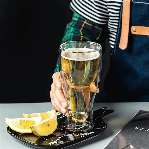 12oz. Double Wall Borosilicate Beer Glass