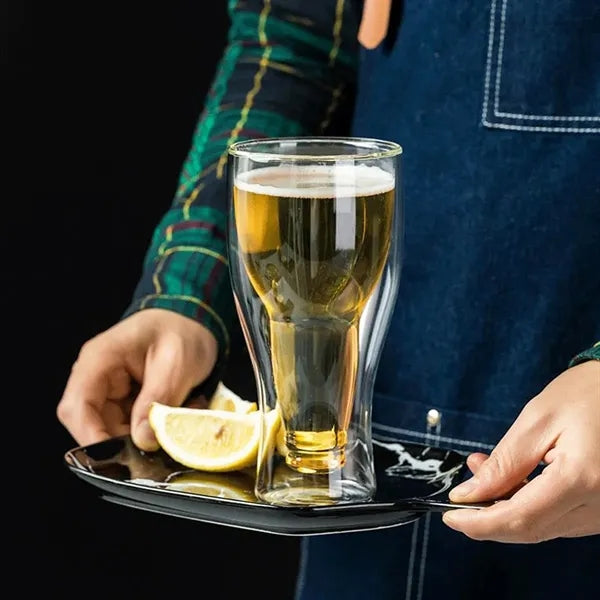 12oz. Double Wall Borosilicate Beer Glass