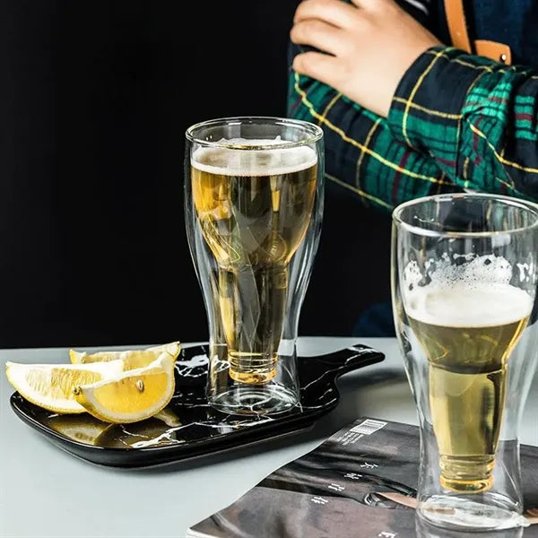 12oz. Double Wall Borosilicate Beer Glass