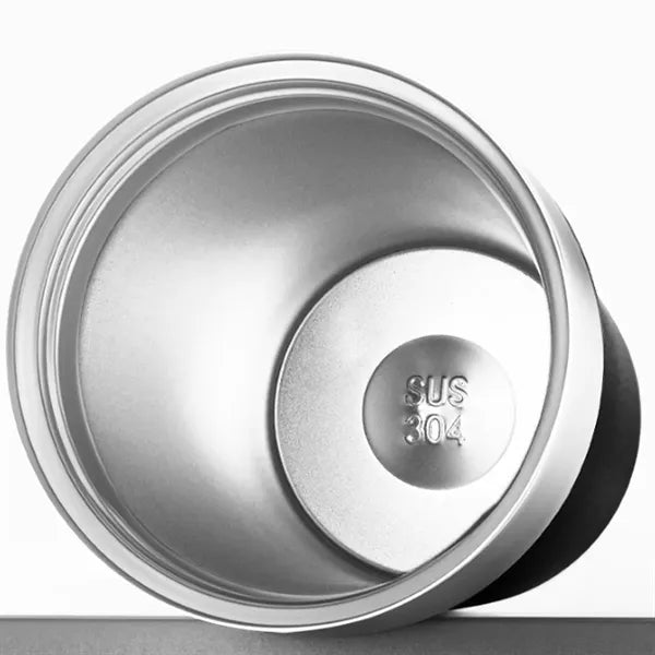 17oz. Stainless Steel Coffee Tumbler w/ Strap Lid and Straw