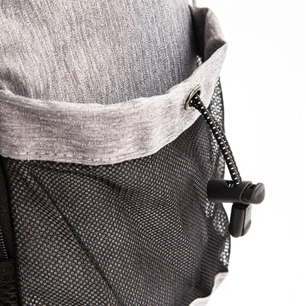 Gray Pickleball Paddle Bag with Hanging Hook Design