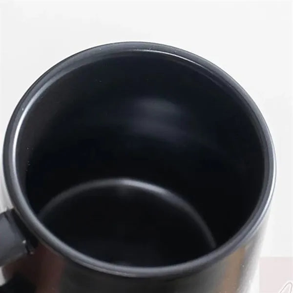 11 oz. Corporate Ceramic Mug with Metallic Logo Plaque