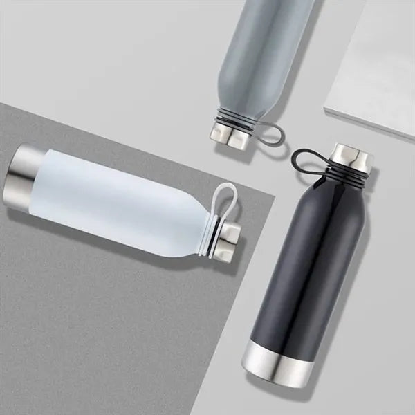 25oz. Stainless Steel Sports Bottle with Loop Cap