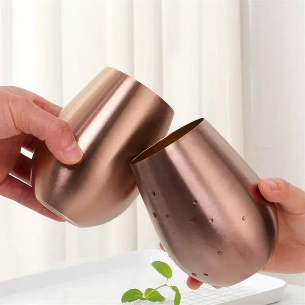 12oz. Stainless Steel Beer Cup with Bent Straw Drinkware Set