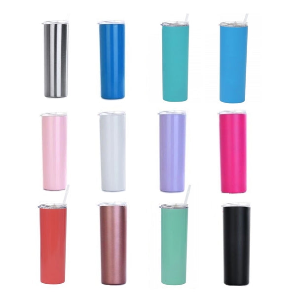 Double Wall Stainless Steel Water Bottle with Straw