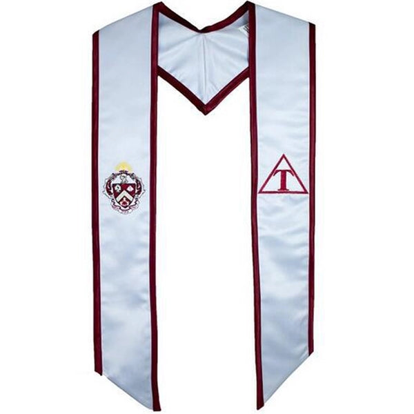 Embroidered Graduation Stole with color edge (Free shipping)