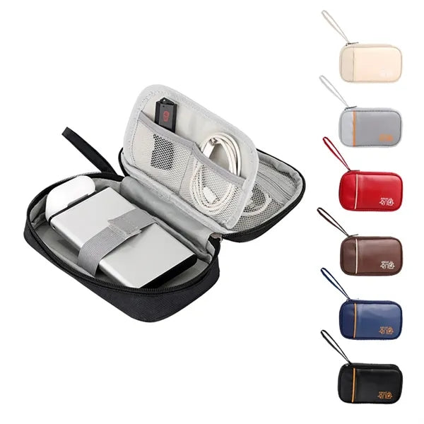 Portable Tech Organizer Bag for Power Bank Cables Earbuds