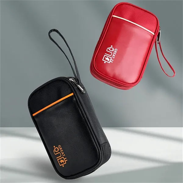 Portable Tech Organizer Bag for Power Bank Cables Earbuds