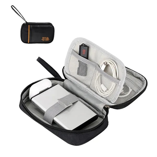Portable Tech Organizer Bag for Power Bank Cables Earbuds