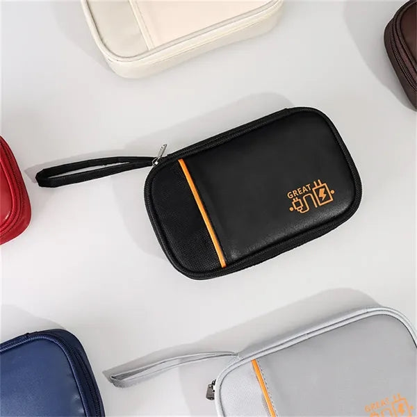 Portable Tech Organizer Bag for Power Bank Cables Earbuds