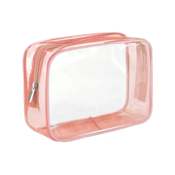 TSA Waterproof Pvc Cosmetic Travel Bag