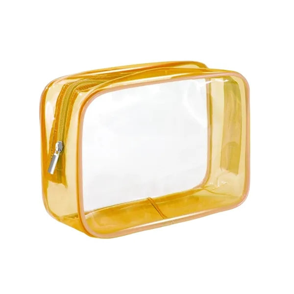 TSA Waterproof Pvc Cosmetic Travel Bag