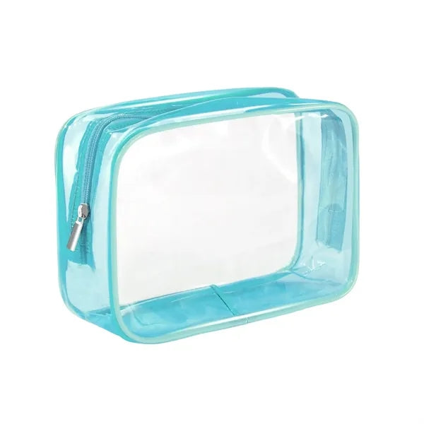 TSA Waterproof Pvc Cosmetic Travel Bag