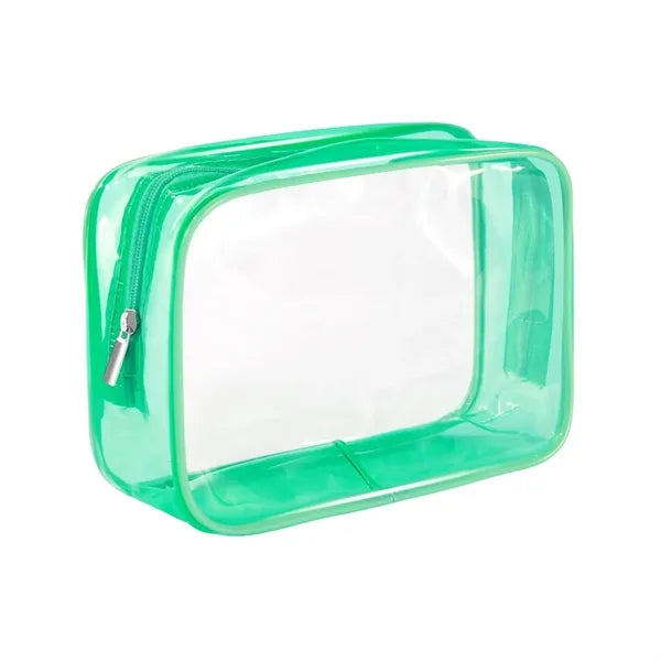 TSA Waterproof Pvc Cosmetic Travel Bag