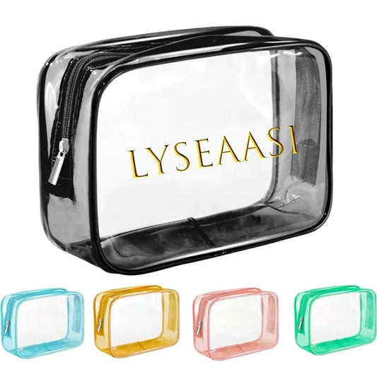 TSA Waterproof Pvc Cosmetic Travel Bag
