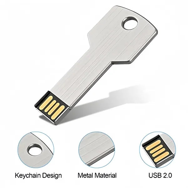 Key Aluminum USB Flash Drive Portable Storage Data