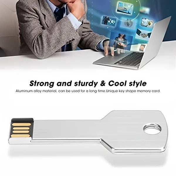 Key Aluminum USB Flash Drive Portable Storage Data