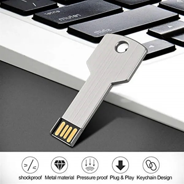 Key Aluminum USB Flash Drive Portable Storage Data