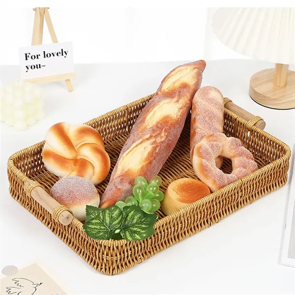 Rattan Bread Serving Trays