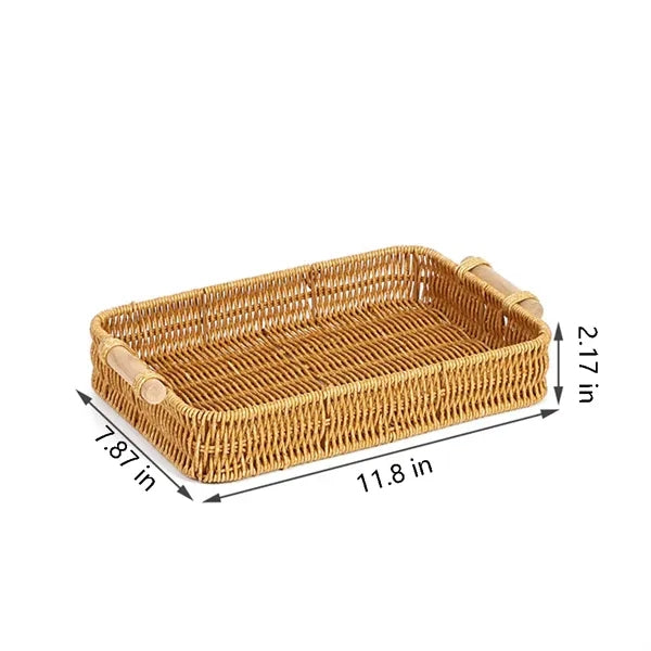 Rattan Bread Serving Trays
