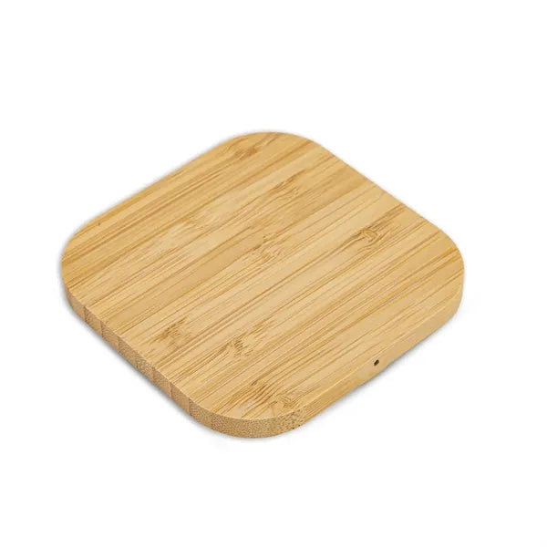 15W Bamboo Square Wireless Charger
