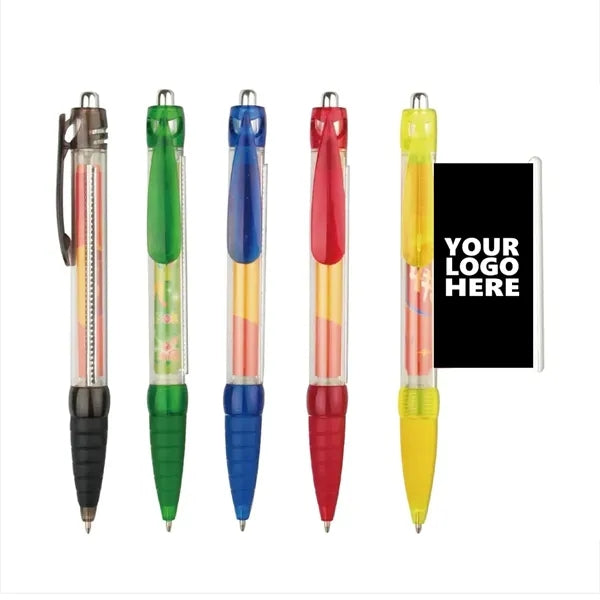 Pull Out Banner Drawing Ballpoint Pen