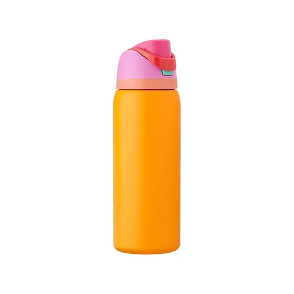 Sports Water Bottle with Straw, BPA-Free