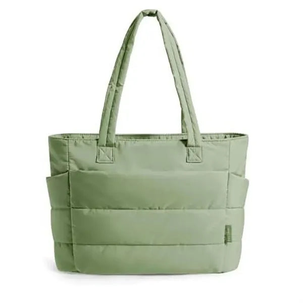 Puffer Tote Large Quilted Shoulder Bag for Work Travel