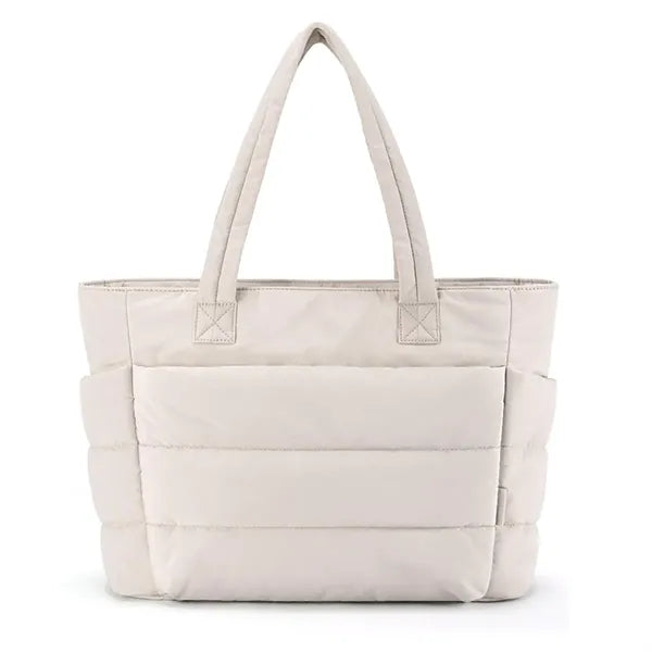 Puffer Tote Large Quilted Shoulder Bag for Work Travel