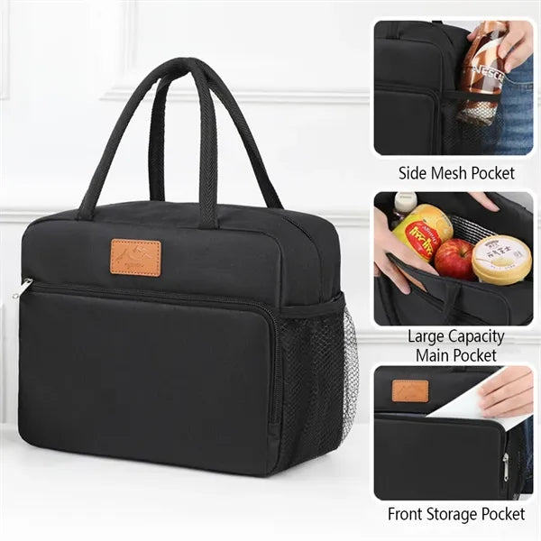 Insulated Lunch Cooler Bag - Portable & Leakproof