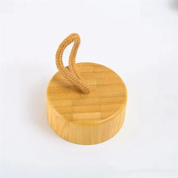 13oz. Bamboo Sleeve Glass Bottle w/ Carry Loop & Lid