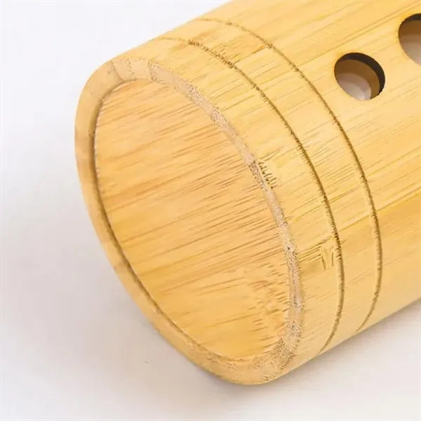 13oz. Bamboo Sleeve Glass Bottle w/ Carry Loop & Lid