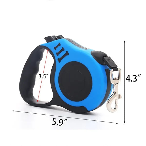 Adjustable Pet Walking Leash With Tangle-Free Control