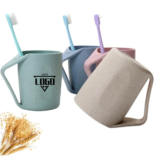 Eco Friendly Wheat Straw Rinse Cup Biodegradable Design