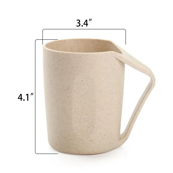 Eco Friendly Wheat Straw Rinse Cup Biodegradable Design